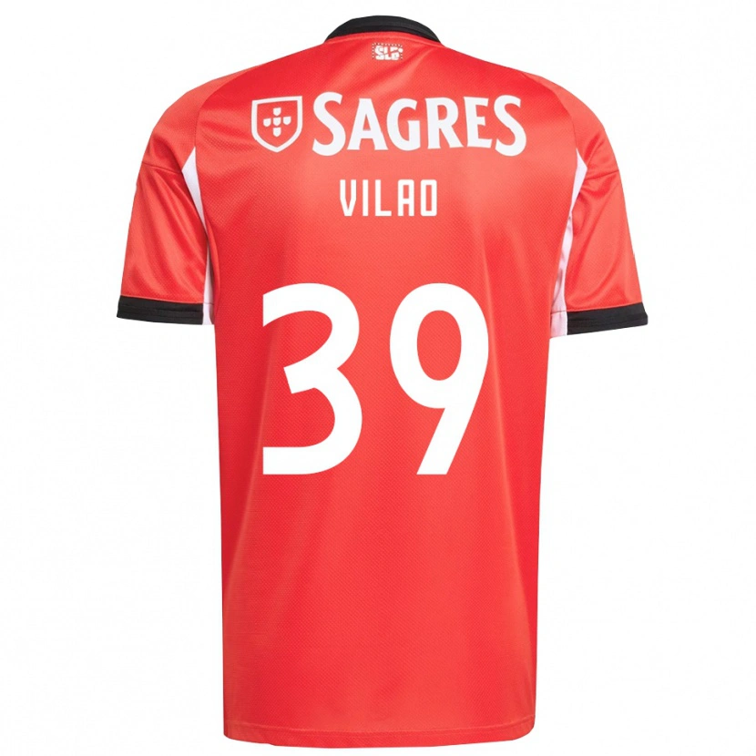 Danxen Män Carolina Vilao #39 Röd Vit Hemmatröja Matchtröjor 2025/26 Tröjor T-Tröja