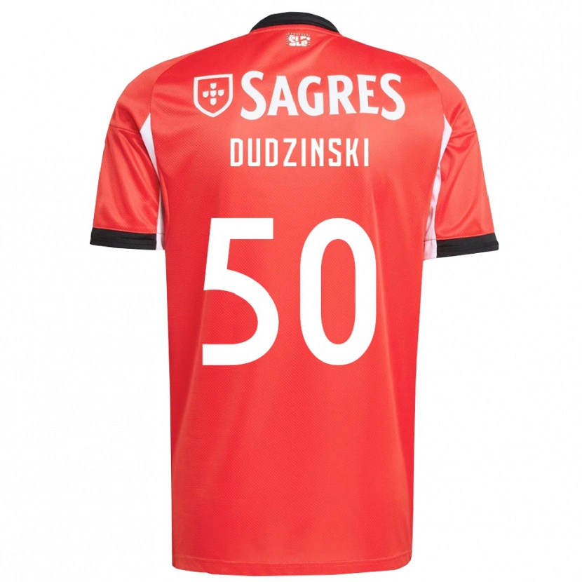 Danxen Män Marcel Dudzinski #50 Röd Vit Hemmatröja Matchtröjor 2025/26 Tröjor T-Tröja
