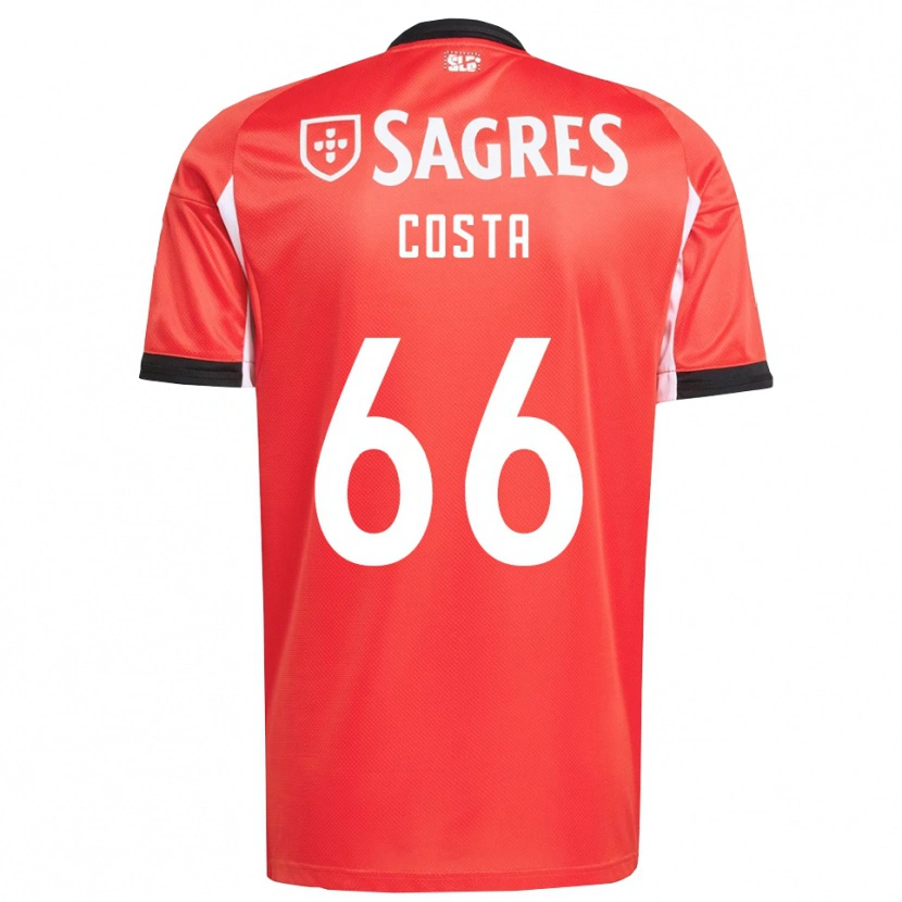 Danxen Män Rute Costa #66 Röd Vit Hemmatröja Matchtröjor 2025/26 Tröjor T-Tröja