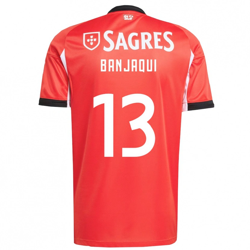 Danxen Män Daniel Banjaqui #13 Röd Vit Hemmatröja Matchtröjor 2025/26 Tröjor T-Tröja