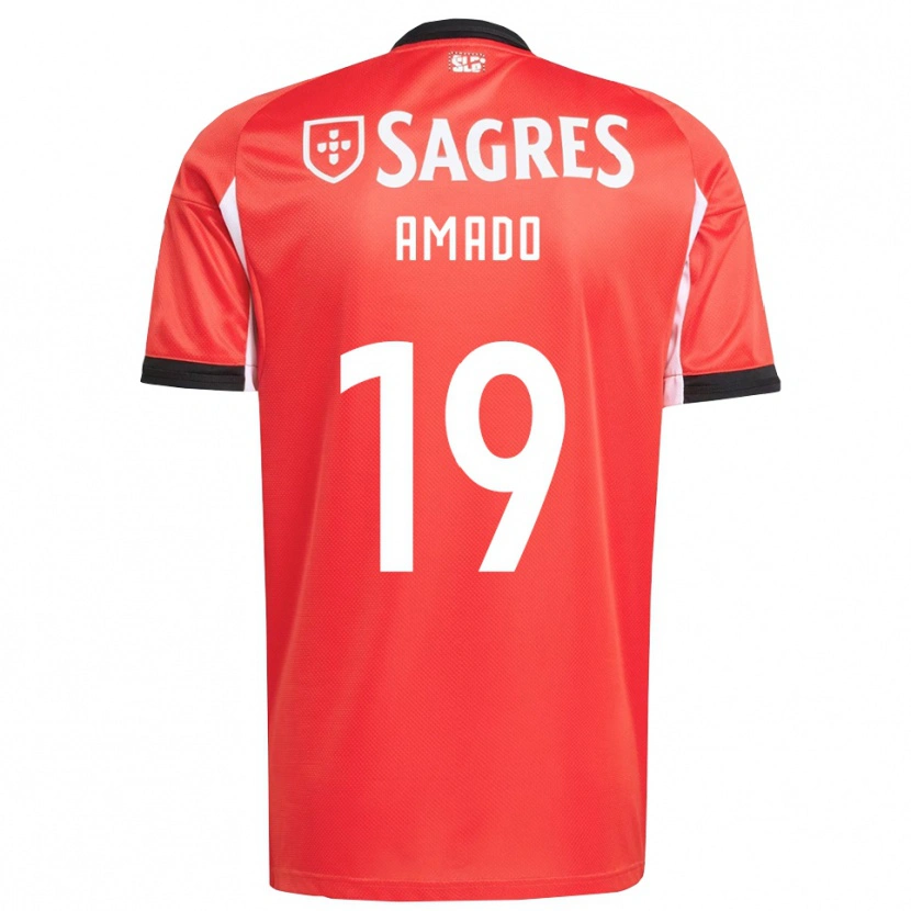Danxen Män Catarina Amado #19 Röd Vit Hemmatröja Matchtröjor 2025/26 Tröjor T-Tröja