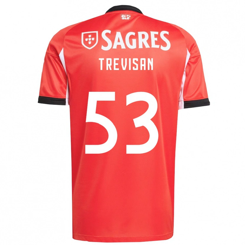 Danxen Män Jelani Trevisan #53 Röd Vit Hemmatröja Matchtröjor 2025/26 Tröjor T-Tröja