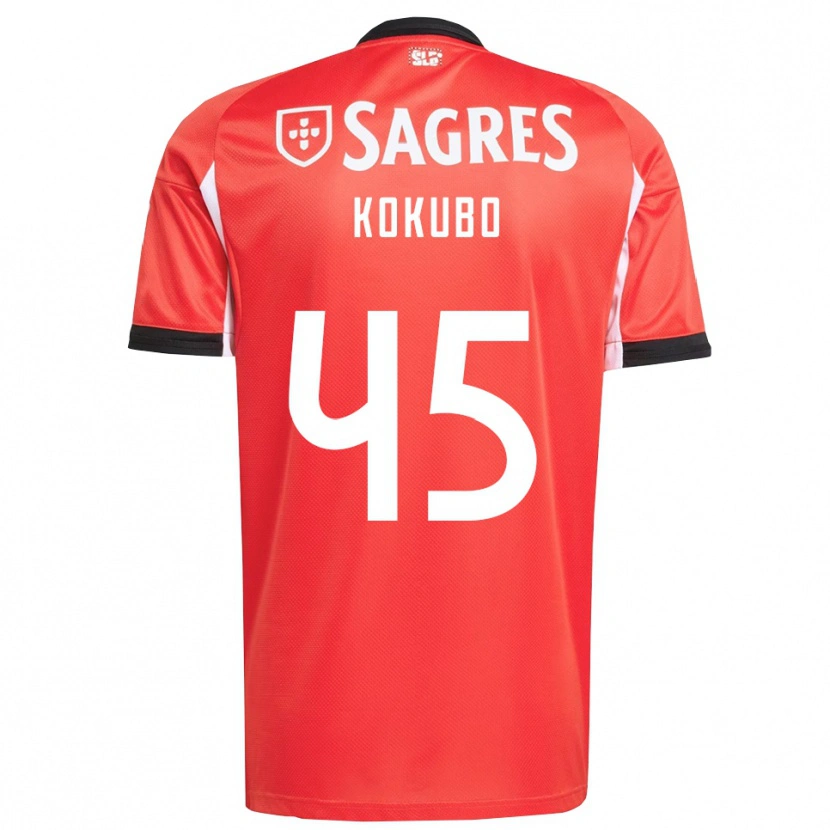 Danxen Män Leo Kokubo #45 Röd Vit Hemmatröja Matchtröjor 2025/26 Tröjor T-Tröja
