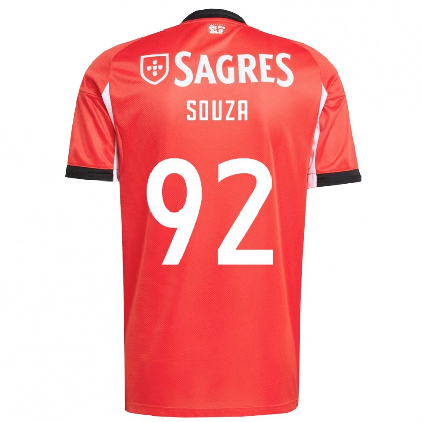 Danxen Män Pedro Souza #92 Röd Vit Hemmatröja Matchtröjor 2025/26 Tröjor T-Tröja