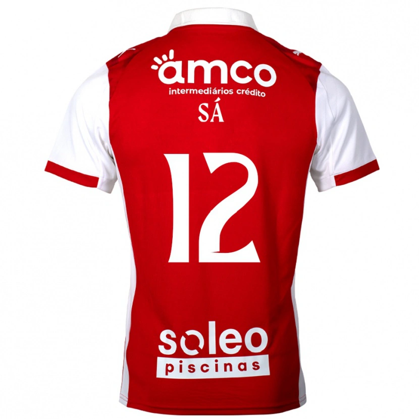 Danxen Män Tiago Sá #12 Röd Vit Hemmatröja Matchtröjor 2025/26 Tröjor T-Tröja