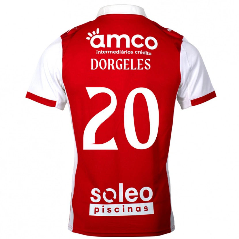 Danxen Män Mario Dorgeles #20 Röd Vit Hemmatröja Matchtröjor 2025/26 Tröjor T-Tröja