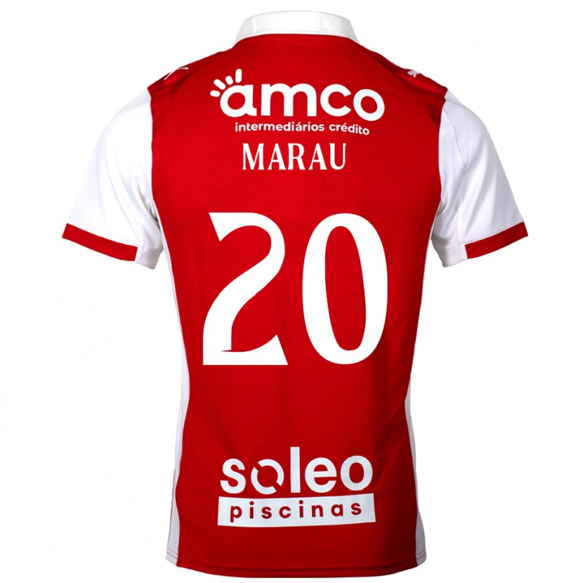 Danxen Män Madalena Marau #20 Röd Vit Hemmatröja Matchtröjor 2025/26 Tröjor T-Tröja