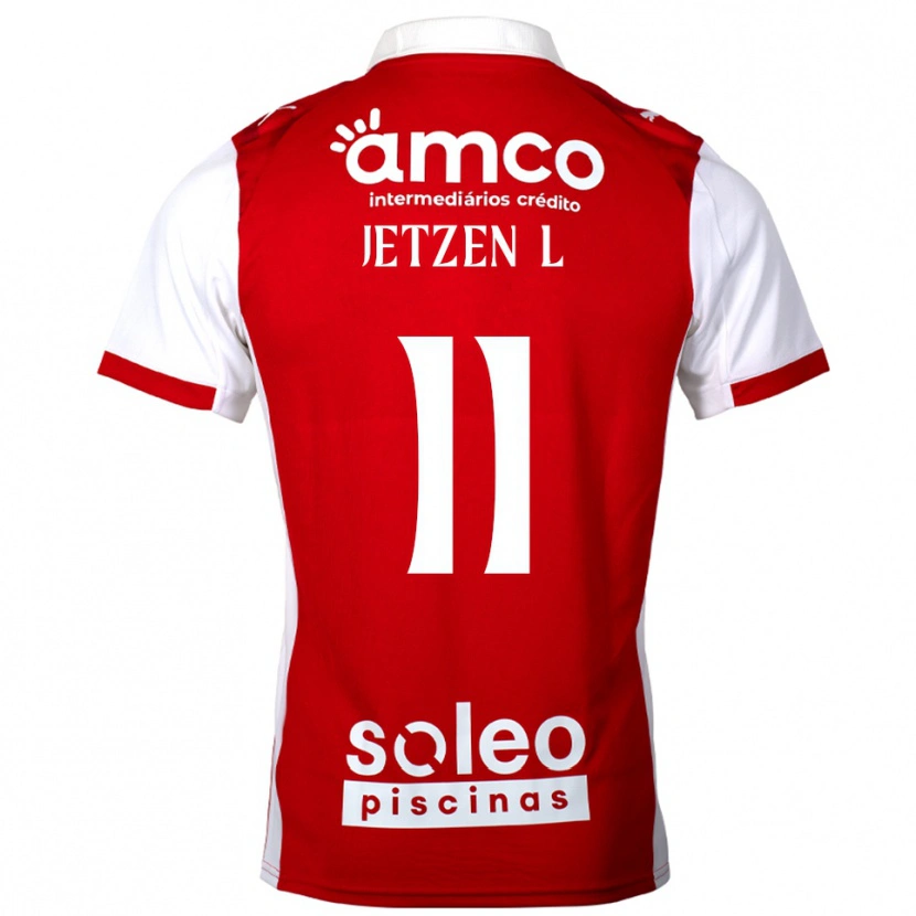 Danxen Män Jetzen Lopez #11 Röd Vit Hemmatröja Matchtröjor 2025/26 Tröjor T-Tröja