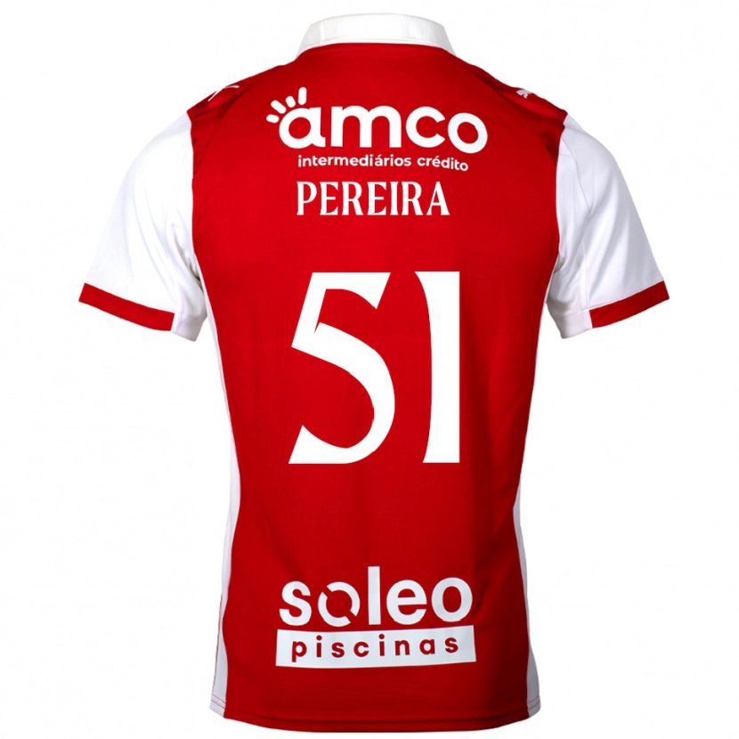 Danxen Män Evy Pereira #51 Röd Vit Hemmatröja Matchtröjor 2025/26 Tröjor T-Tröja