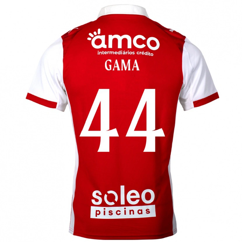 Danxen Män Dinis Gama #44 Röd Vit Hemmatröja Matchtröjor 2025/26 Tröjor T-Tröja