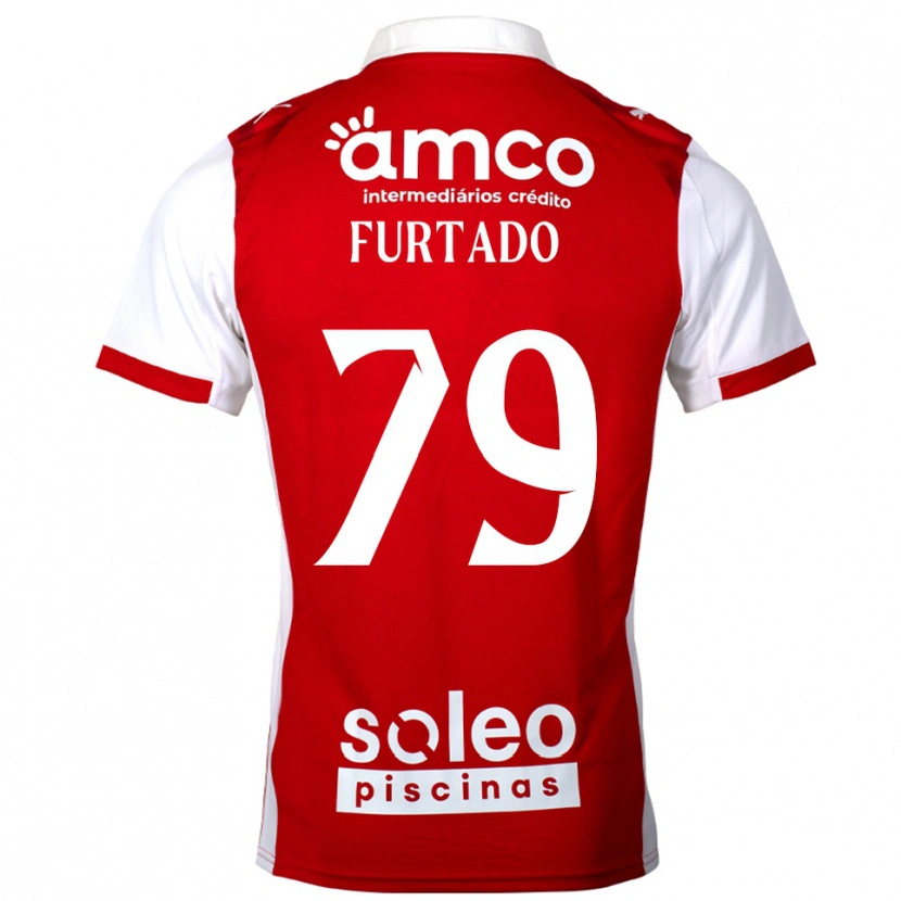 Danxen Män Rúben Furtado #79 Röd Vit Hemmatröja Matchtröjor 2025/26 Tröjor T-Tröja