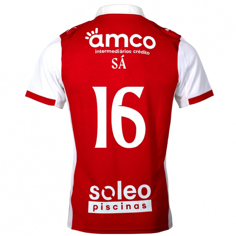 Danxen Män Manuel Sá #16 Röd Vit Hemmatröja Matchtröjor 2025/26 Tröjor T-Tröja