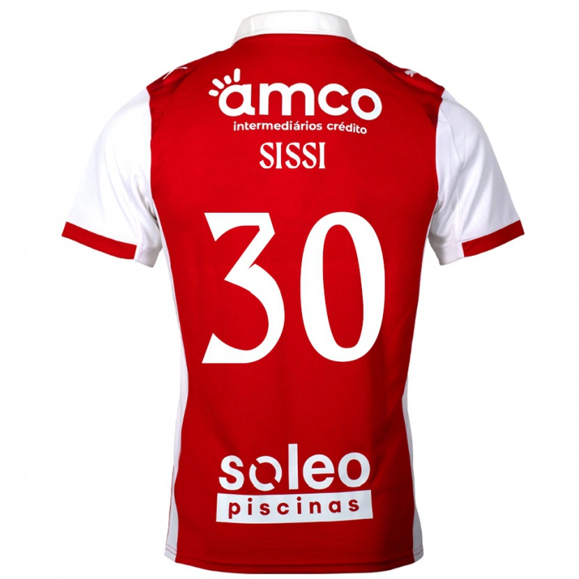 Danxen Män Sissi #30 Röd Vit Hemmatröja Matchtröjor 2025/26 Tröjor T-Tröja