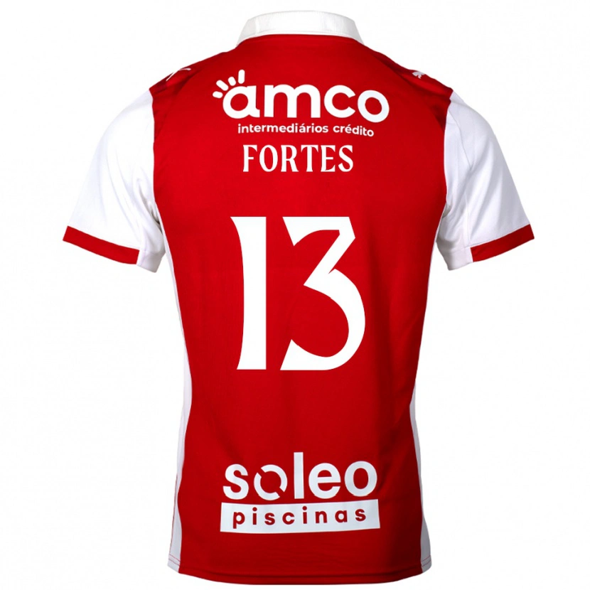Danxen Män Melany Fortes #13 Röd Vit Hemmatröja Matchtröjor 2025/26 Tröjor T-Tröja