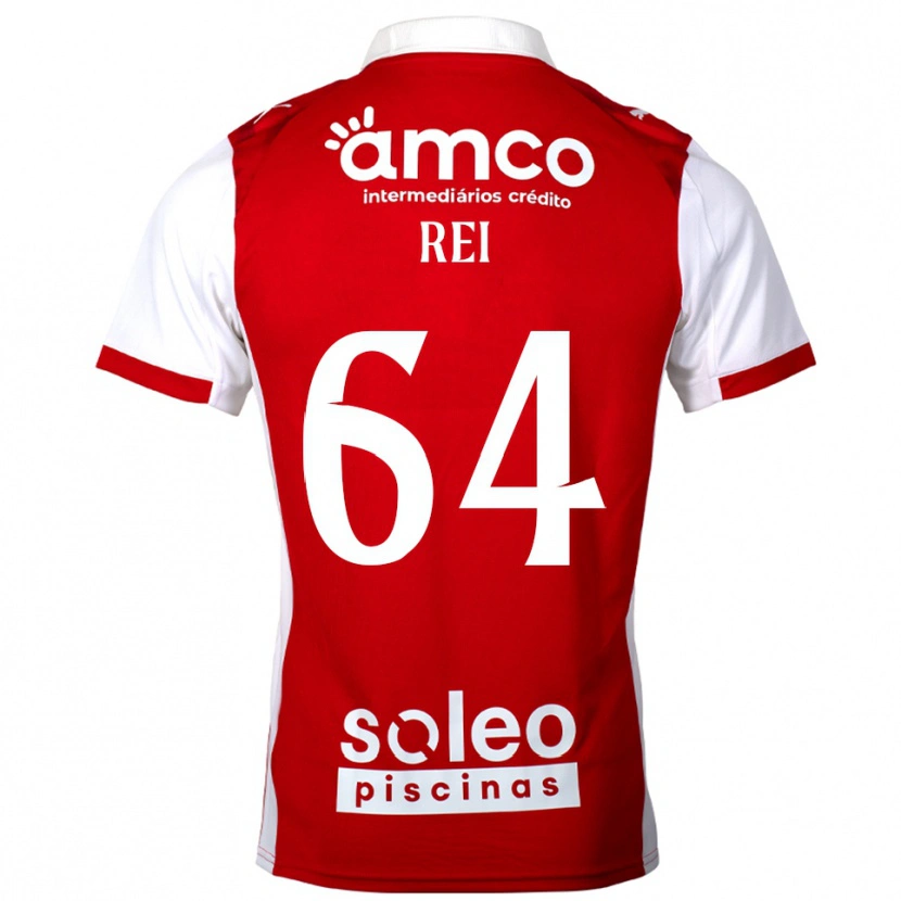 Danxen Män Ricardo Rei #64 Röd Vit Hemmatröja Matchtröjor 2025/26 Tröjor T-Tröja