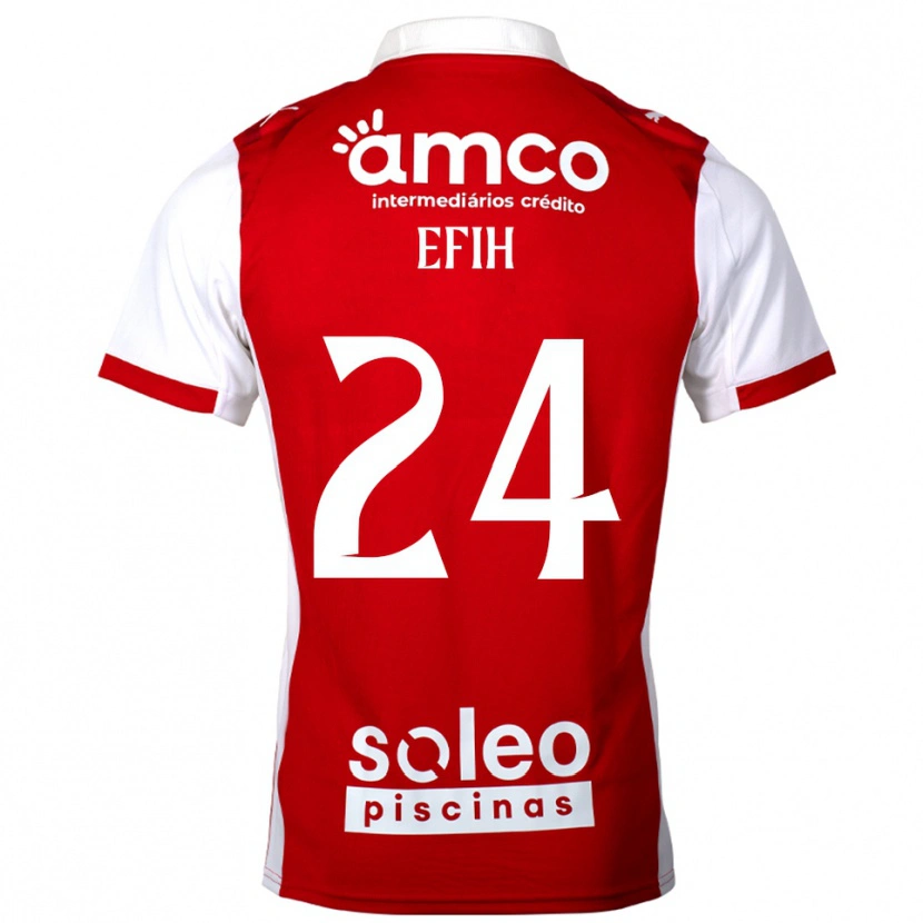 Danxen Män Peace Efih #24 Röd Vit Hemmatröja Matchtröjor 2025/26 Tröjor T-Tröja