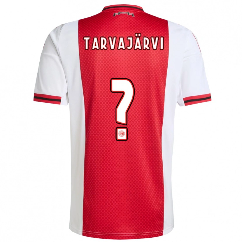 Danxen Män Niilo Tarvajärvi #0 Röd Vit Hemmatröja Matchtröjor 2025/26 Tröjor T-Tröja