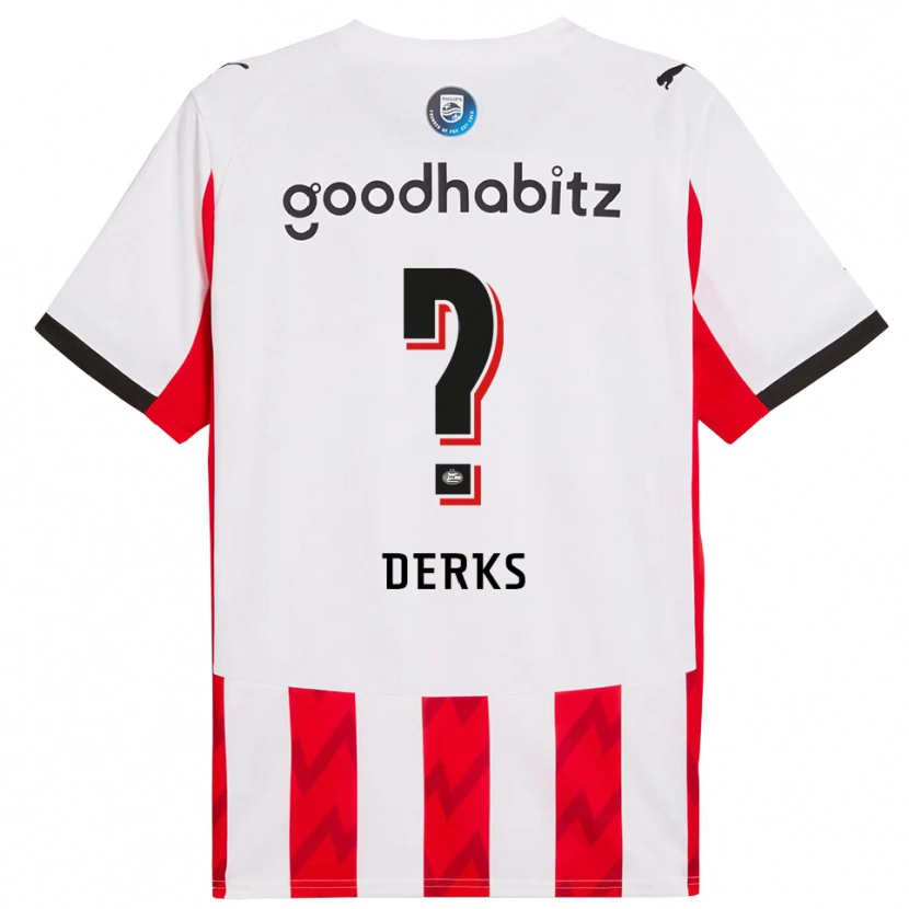 Danxen Män Ranneke Derks #0 Röd Vit Hemmatröja Matchtröjor 2025/26 Tröjor T-Tröja