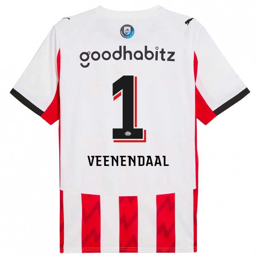 Danxen Män Sari Van Veenendaal #1 Röd Vit Hemmatröja Matchtröjor 2025/26 Tröjor T-Tröja