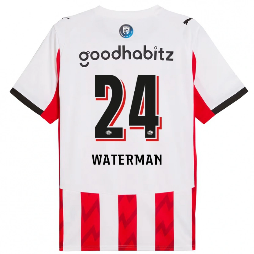 Danxen Män Boy Waterman #24 Röd Vit Hemmatröja Matchtröjor 2025/26 Tröjor T-Tröja