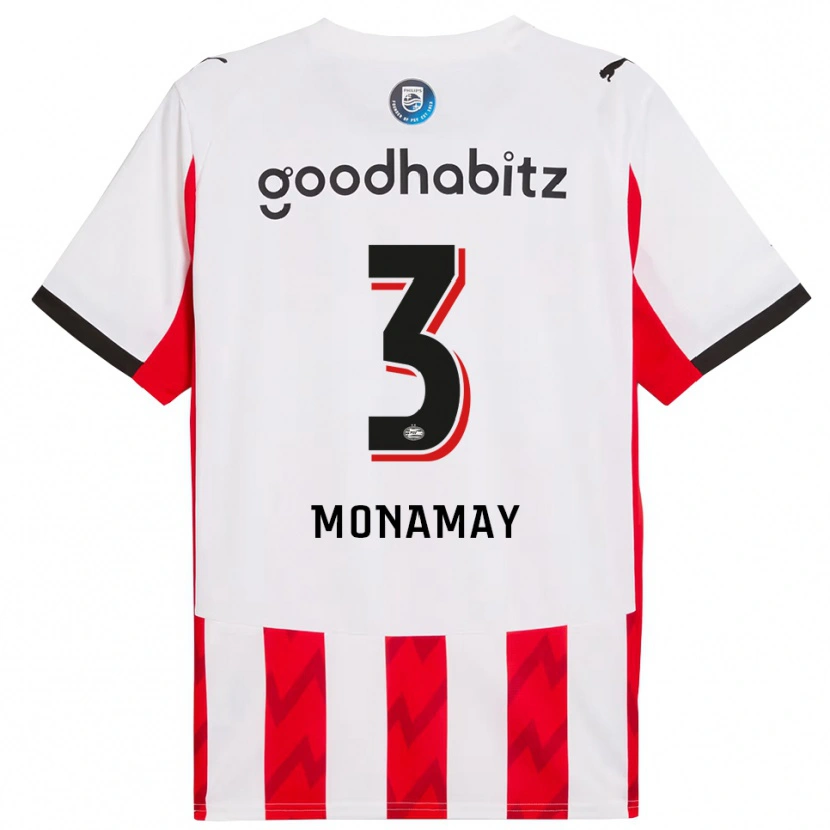 Danxen Män Madi Monamay #3 Röd Vit Hemmatröja Matchtröjor 2025/26 Tröjor T-Tröja