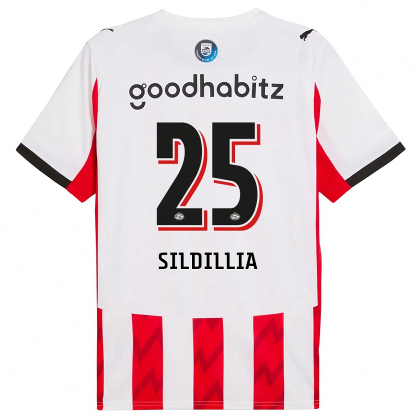 Danxen Män Kiliann Sildillia #25 Röd Vit Hemmatröja Matchtröjor 2025/26 Tröjor T-Tröja