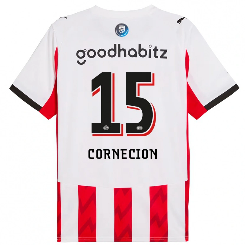 Danxen Män Shuryjano Cornecion #15 Röd Vit Hemmatröja Matchtröjor 2025/26 Tröjor T-Tröja