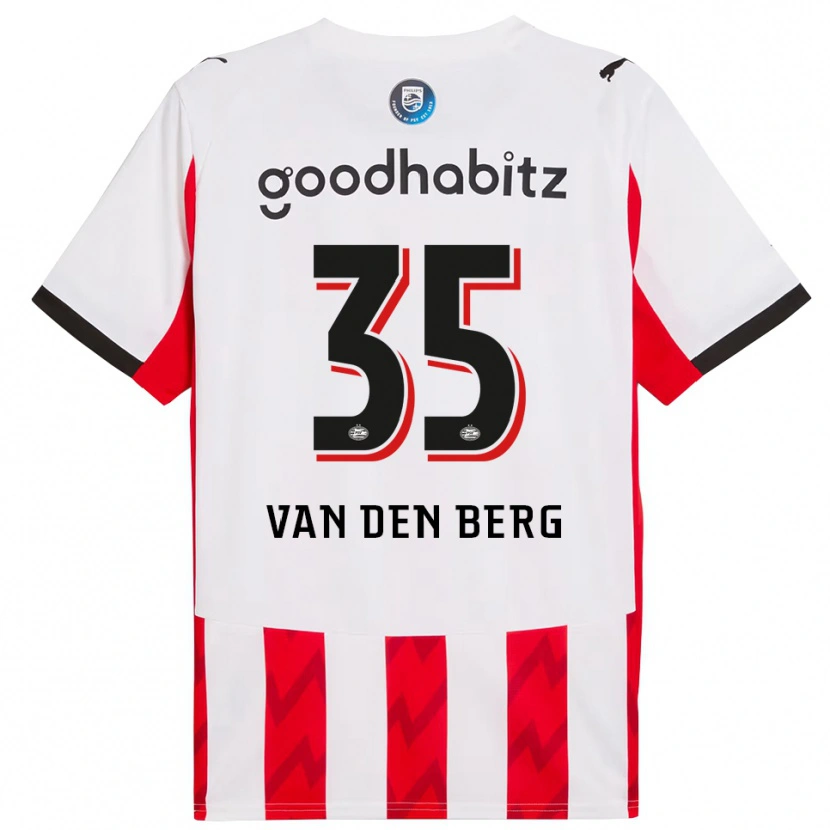 Danxen Män Joel Van Den Berg #35 Röd Vit Hemmatröja Matchtröjor 2025/26 Tröjor T-Tröja