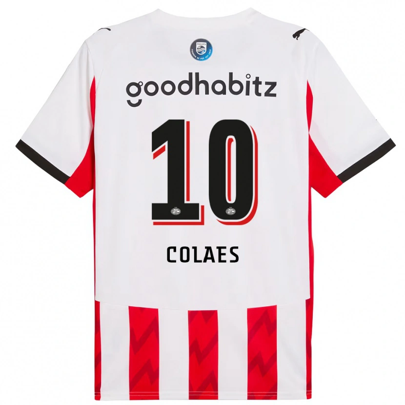 Danxen Män Jonas Colaes #10 Röd Vit Hemmatröja Matchtröjor 2025/26 Tröjor T-Tröja