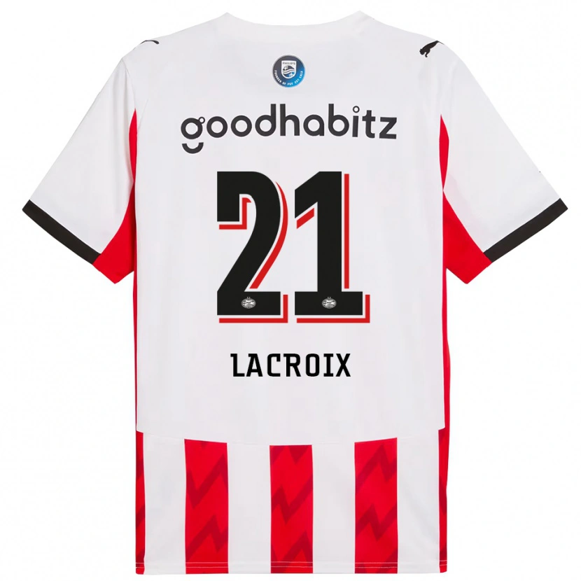 Danxen Män Robine Lacroix #21 Röd Vit Hemmatröja Matchtröjor 2025/26 Tröjor T-Tröja