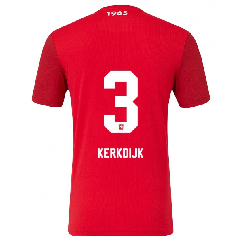 Danxen Män Danique Kerkdijk #3 Röd Vit Hemmatröja Matchtröjor 2025/26 Tröjor T-Tröja