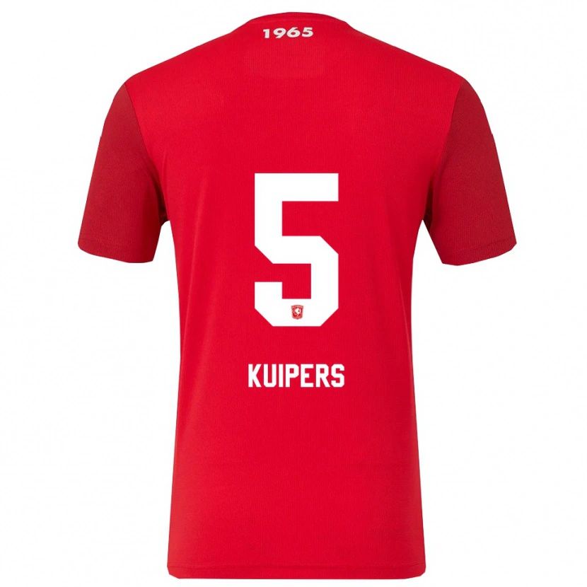 Danxen Män Bas Kuipers #5 Röd Vit Hemmatröja Matchtröjor 2025/26 Tröjor T-Tröja