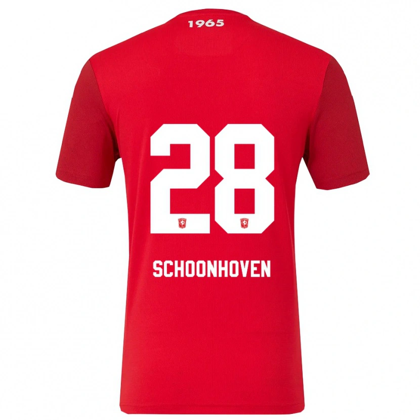 Danxen Män Roman Schoonhoven #28 Röd Vit Hemmatröja Matchtröjor 2025/26 Tröjor T-Tröja