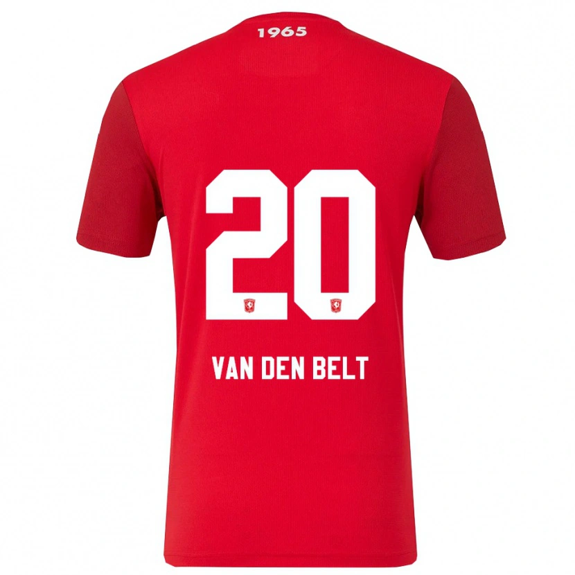 Danxen Män Thomas Van Den Belt #20 Röd Vit Hemmatröja Matchtröjor 2025/26 Tröjor T-Tröja