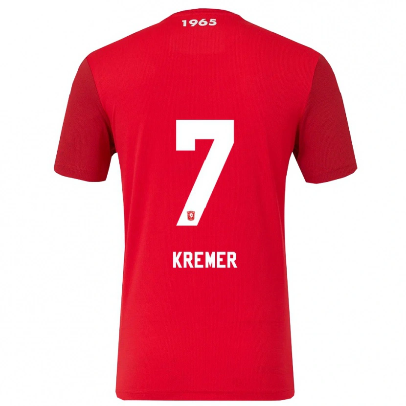 Danxen Män Joop Kremer #7 Röd Vit Hemmatröja Matchtröjor 2025/26 Tröjor T-Tröja