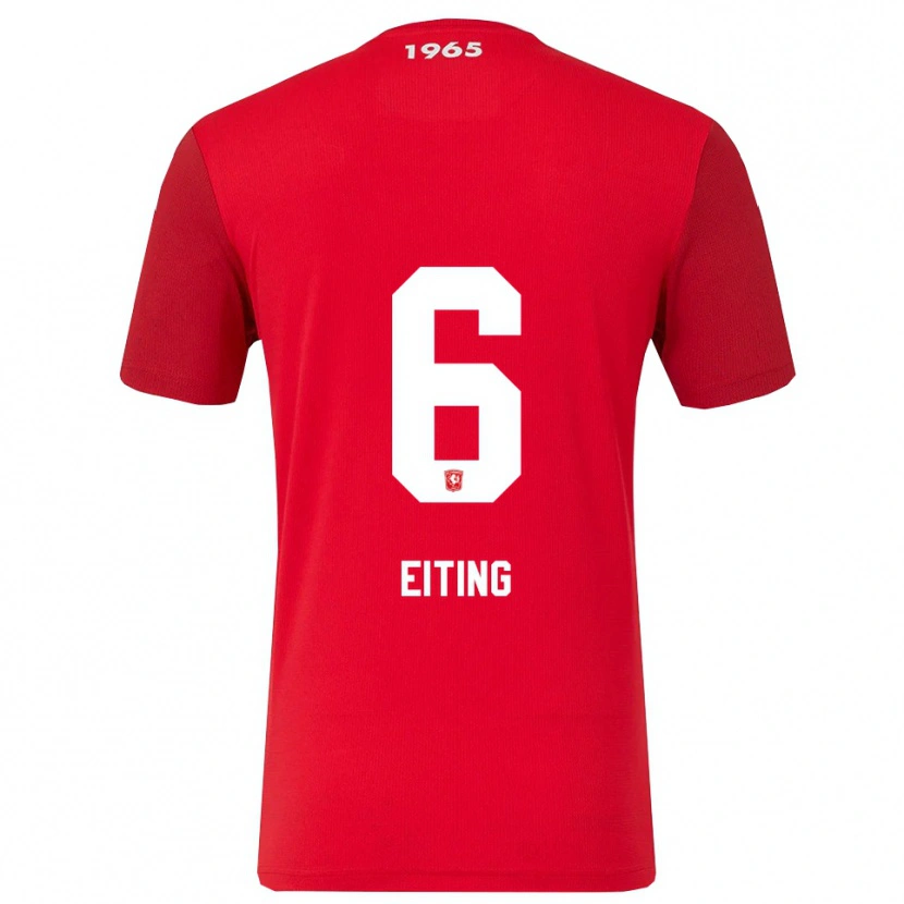 Danxen Män Carel Eiting #6 Röd Vit Hemmatröja Matchtröjor 2025/26 Tröjor T-Tröja