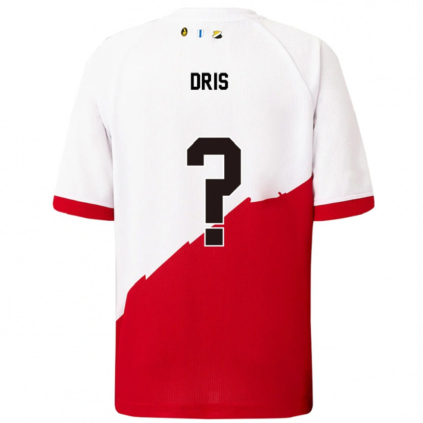 Danxen Män Sofiane Dris #0 Vit Röd Hemmatröja Matchtröjor 2025/26 Tröjor T-Tröja