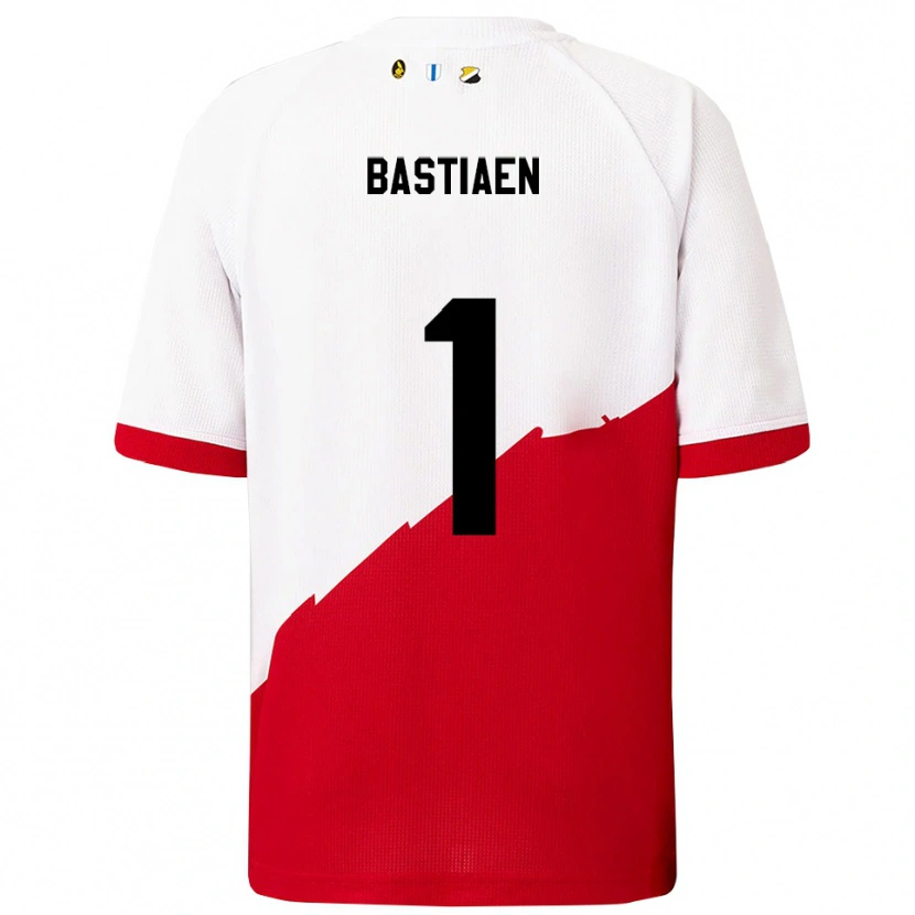 Danxen Män Femke Bastiaen #1 Vit Röd Hemmatröja Matchtröjor 2025/26 Tröjor T-Tröja