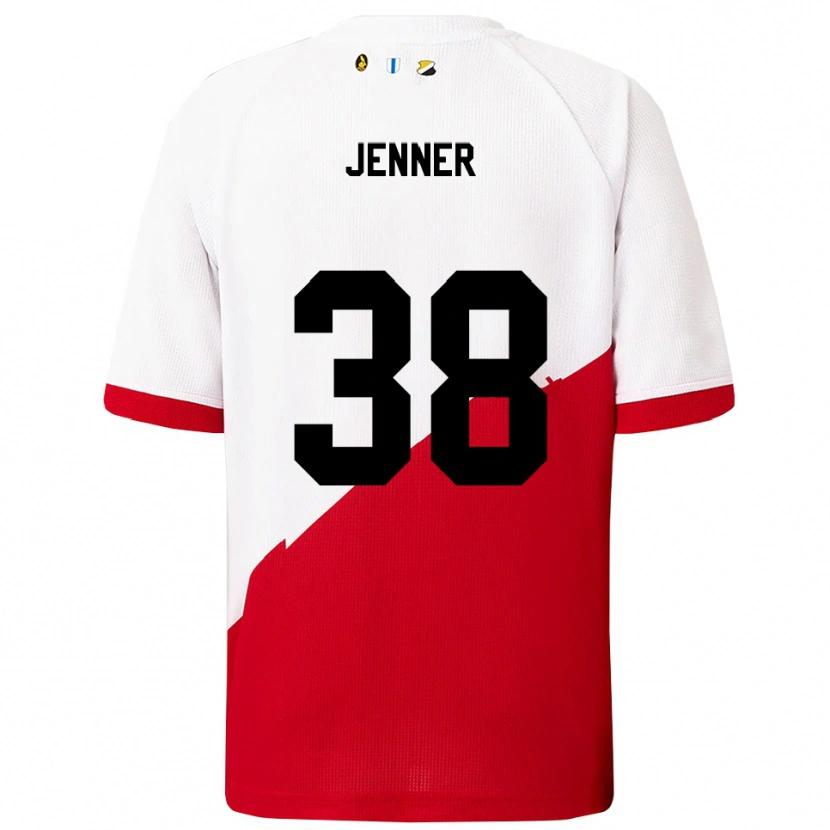 Danxen Män Ivar Jenner #38 Vit Röd Hemmatröja Matchtröjor 2025/26 Tröjor T-Tröja