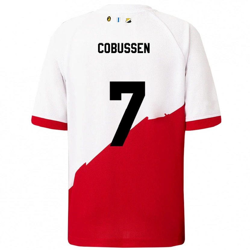 Danxen Män Sophie Cobussen #7 Vit Röd Hemmatröja Matchtröjor 2025/26 Tröjor T-Tröja