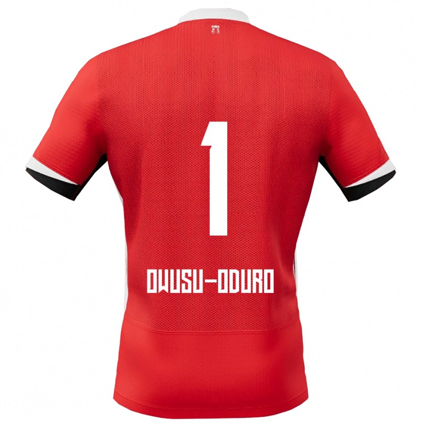 Danxen Män Rome Jayden Owusu-Oduro #1 Röd Vit Hemmatröja Matchtröjor 2025/26 Tröjor T-Tröja
