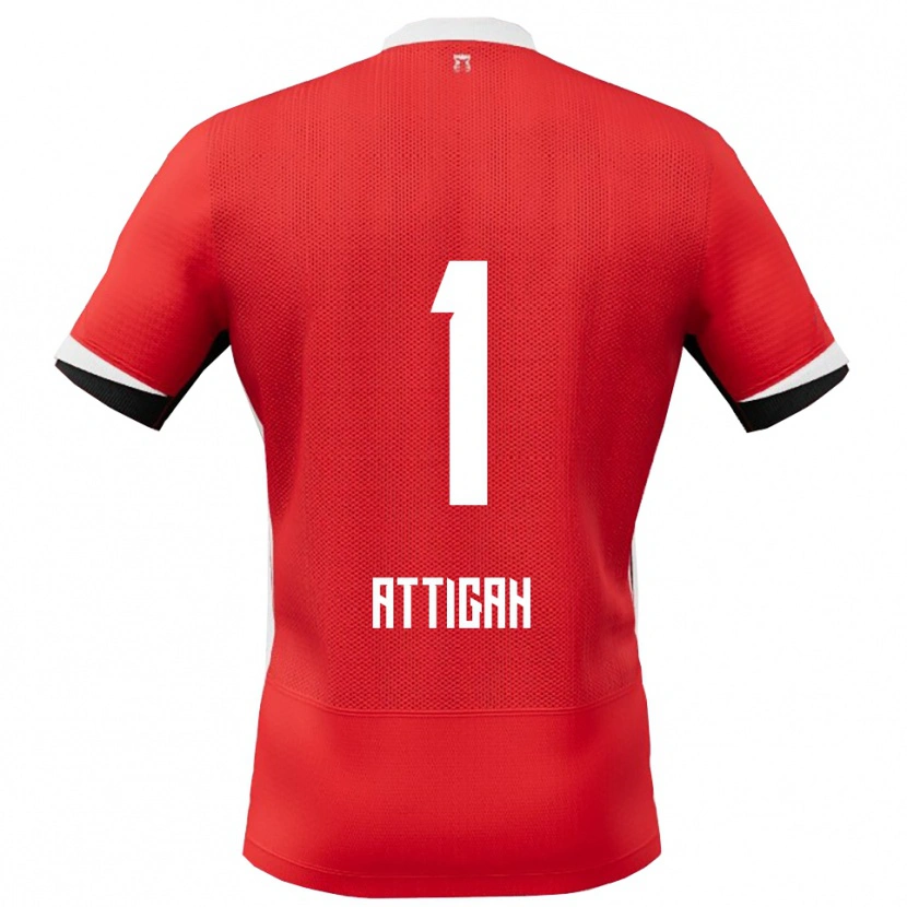 Danxen Män Quenten Attigah #1 Röd Vit Hemmatröja Matchtröjor 2025/26 Tröjor T-Tröja