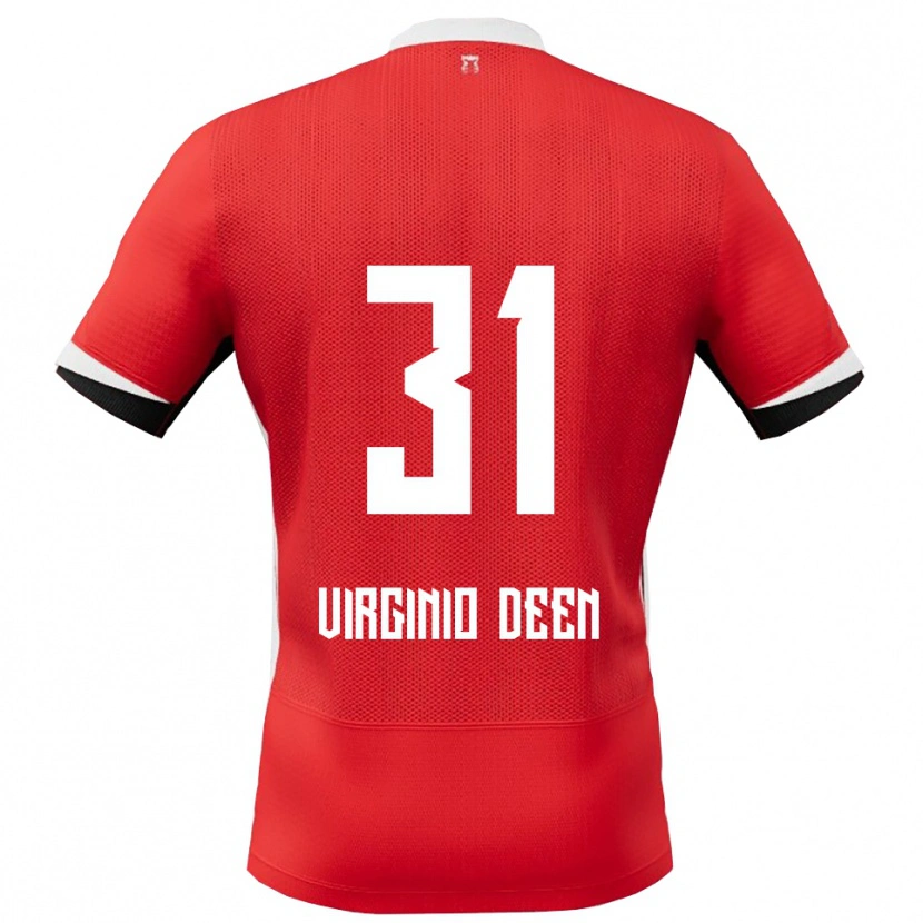 Danxen Män Daniël Virginio Deen #31 Röd Vit Hemmatröja Matchtröjor 2025/26 Tröjor T-Tröja
