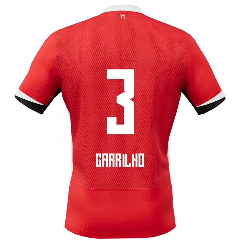 Danxen Män Calvin Carrilho #3 Röd Vit Hemmatröja Matchtröjor 2025/26 Tröjor T-Tröja