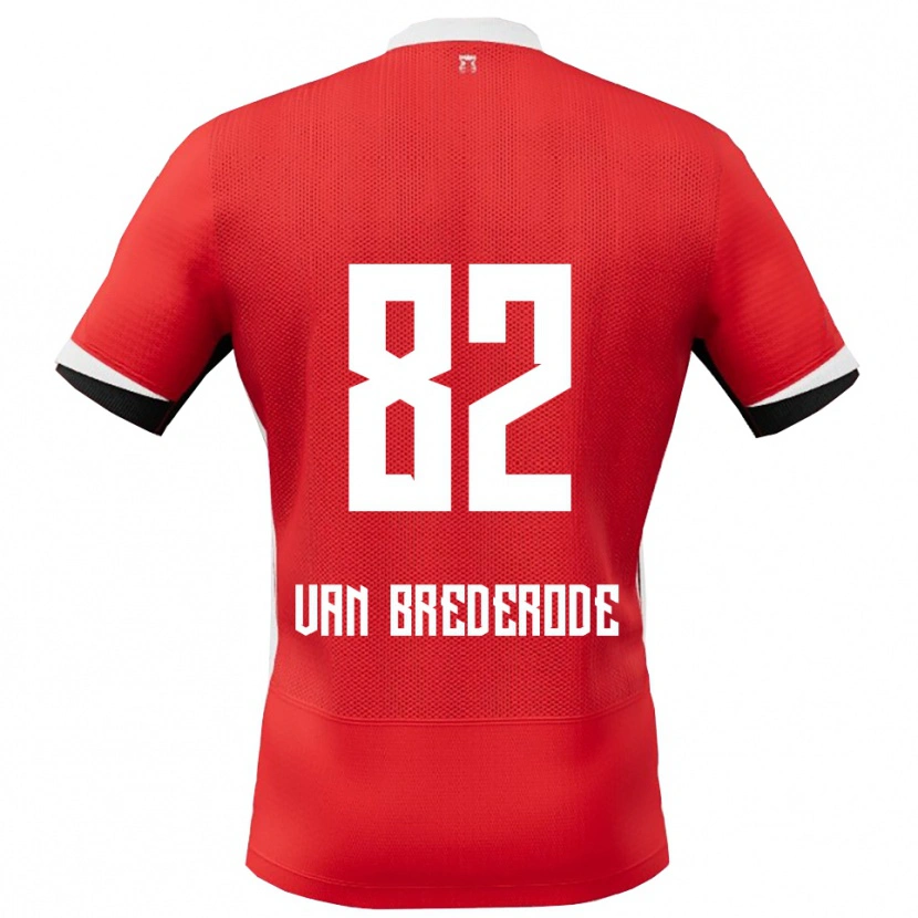 Danxen Män Myron Van Brederode #82 Röd Vit Hemmatröja Matchtröjor 2025/26 Tröjor T-Tröja
