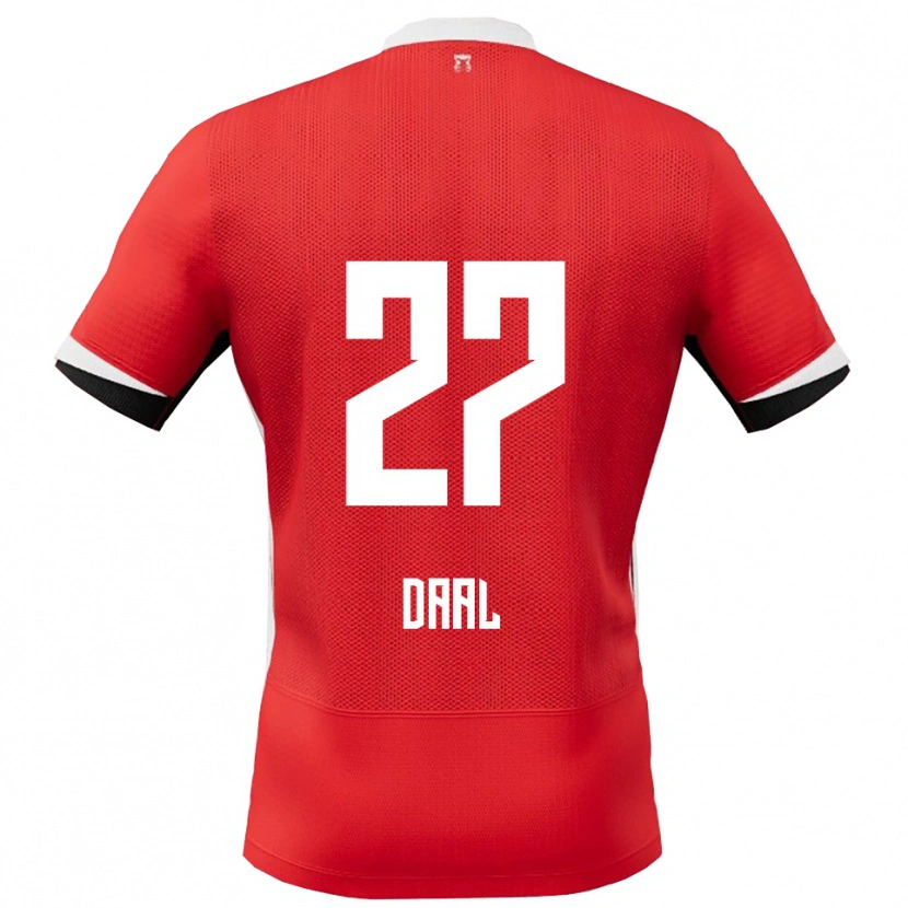 Danxen Män Ro-Zangelo Daal #27 Röd Vit Hemmatröja Matchtröjor 2025/26 Tröjor T-Tröja
