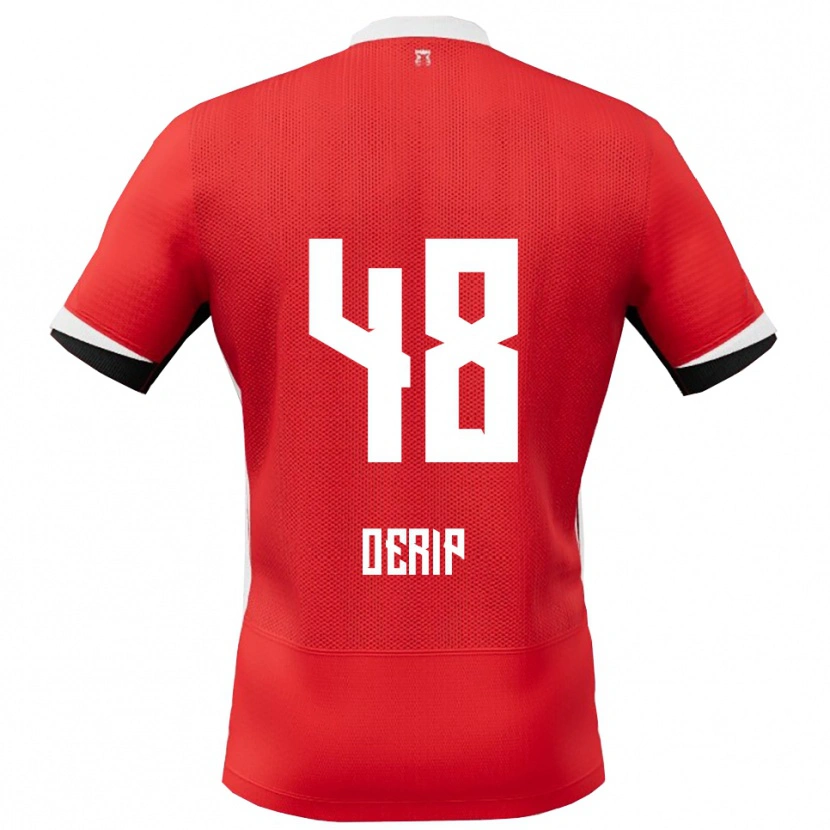 Danxen Män Julian Oerip #48 Röd Vit Hemmatröja Matchtröjor 2025/26 Tröjor T-Tröja