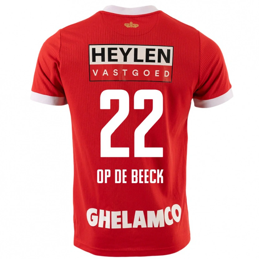 Danxen Män Gregg Op De Beeck #22 Röd Vit Hemmatröja Matchtröjor 2025/26 Tröjor T-Tröja