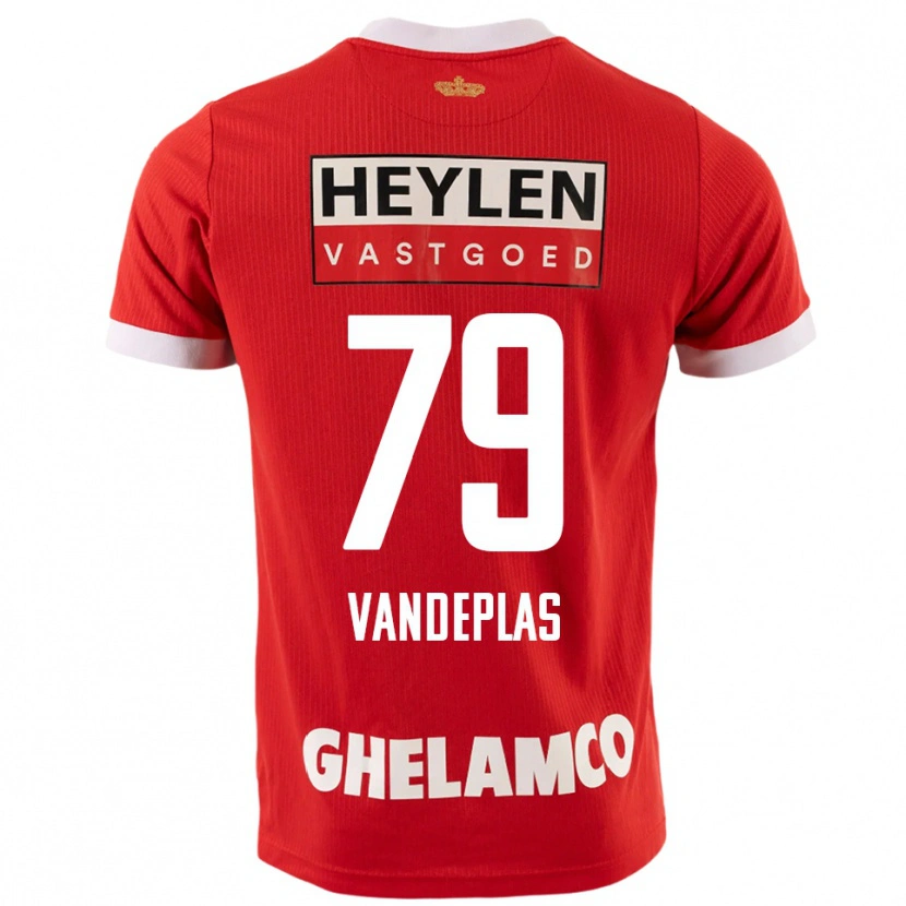 Danxen Män Gerard Vandeplas #79 Röd Vit Hemmatröja Matchtröjor 2025/26 Tröjor T-Tröja