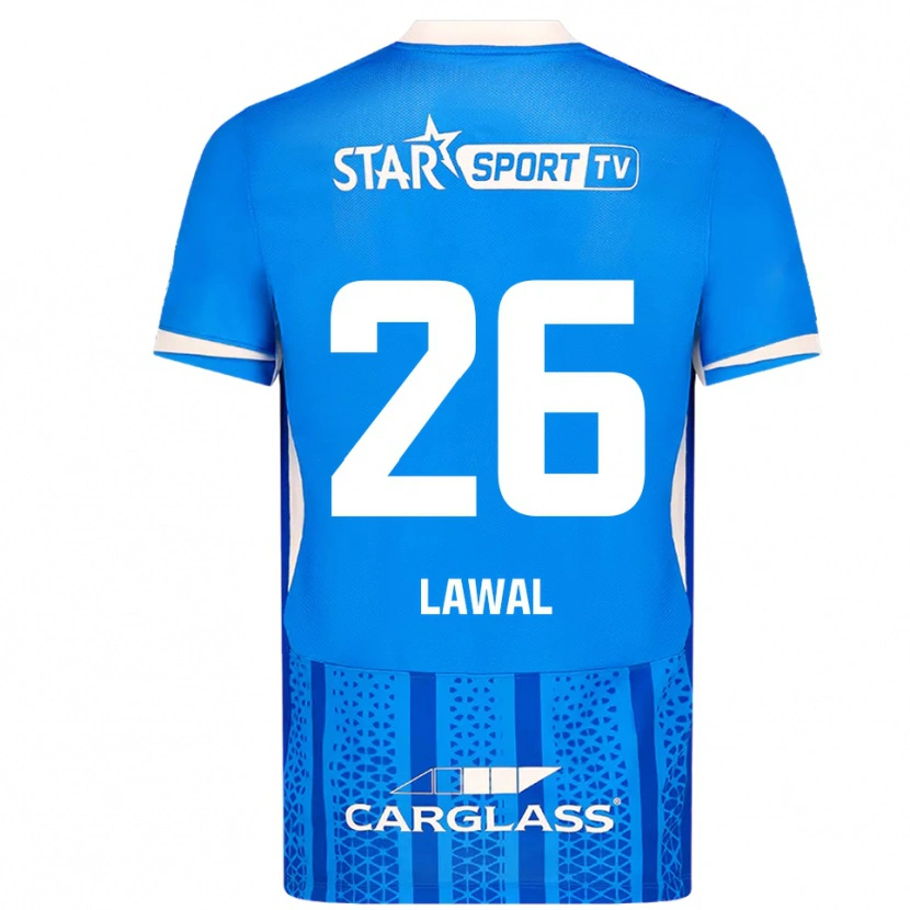 Danxen Män Tobias Lawal #26 Blå Vit Hemmatröja Matchtröjor 2025/26 Tröjor T-Tröja
